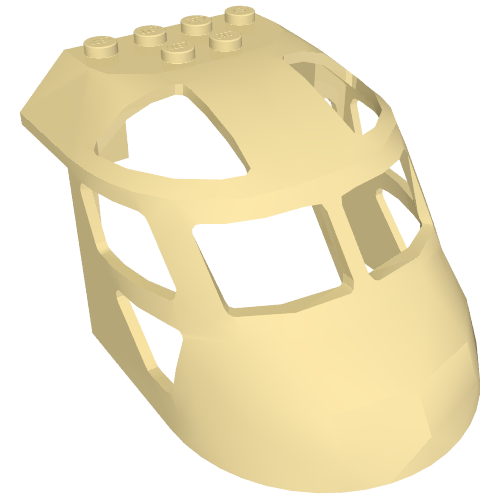 11293 - Aircraft Fuselage Forward Top Curved 6 x 8 x 4