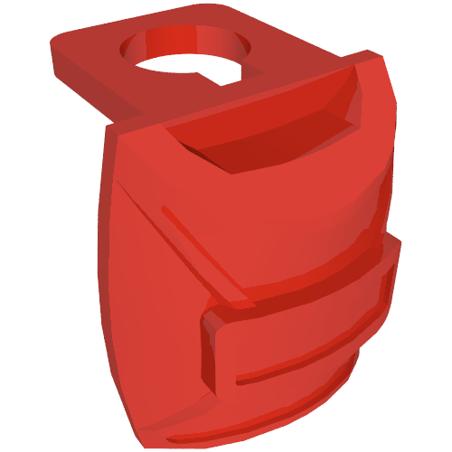12897 - Minifigure Backpack Thin, Parachute Container