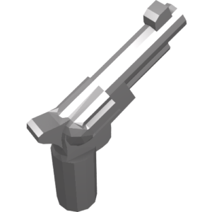 13562 - Minifigure, Weapon Gun, Pistol Revolver - Small Barrel
