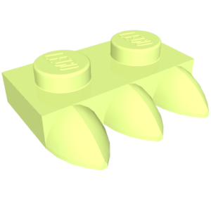 15208 - Plate, Modified 1 x 2 with 3 Teeth