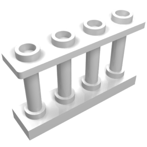 15332 - Fence 1 x 4 x 2 Spindled with 4 Studs