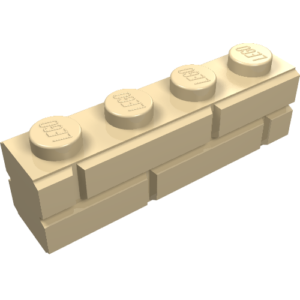 15533 - Brick, Modified 1 x 4 with Masonry Profile
