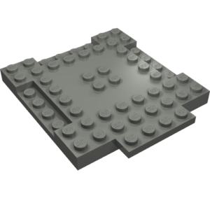 15624 - Brick, Modified 8 x 8 x 2/3 with 1 x 4 Indentations and 1 x 4 Plate