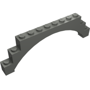 18838 - Arch 1 x 12 x 3 Raised Arch with 5 Cross Supports