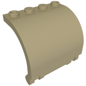 18910 - Panel 3 x 4 x 3 Curved with Double Clip Hinge