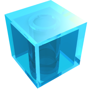 19729 - Minifigure, Head, Modified Cube