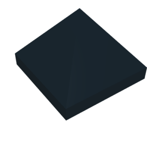 22388 - Slope 45 1 x 1 x 2/3 Quadruple Convex Pyramid