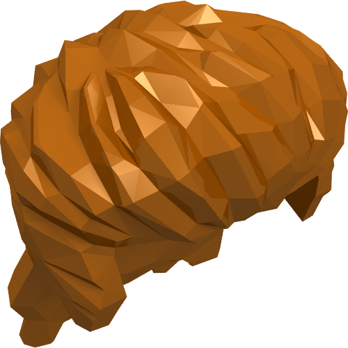 24072 - Minifigure, Hair Long Mullet Style