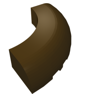 24599 - Brick, Round Corner 5 x 5 without Studs