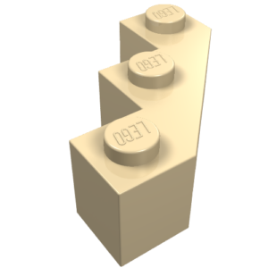 2462 - Brick, Modified Facet 3 x 3