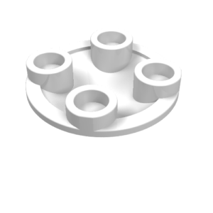 2654 - Plate, Round 2 x 2 with Rounded Bottom (Boat Stud)