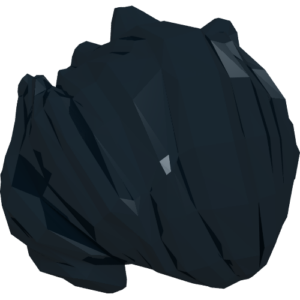 28551 - Minifigure, Hair Bushy Swept Back