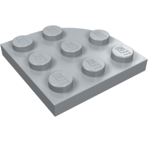 30357 - Plate, Round Corner 3 x 3