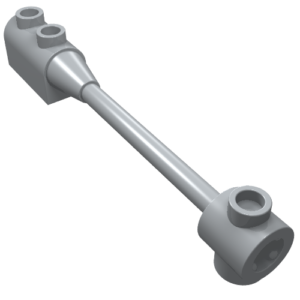 30359b - Bar 1 x 8 with Brick 1 x 2 Curved Top End (Axle Holder Inside Small End)