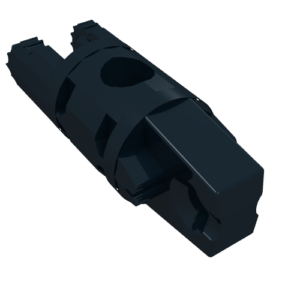 30554b - Hinge Cylinder 1 x 3 Locking with 1 Finger and 2 Fingers on Ends, with Hole