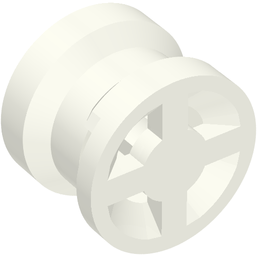 34337 - Wheel 8mm D. x 6mm with Slot