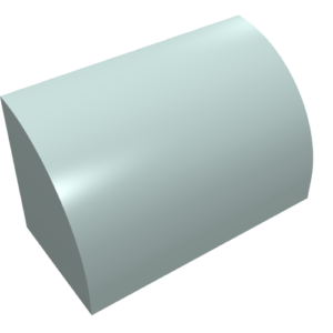 37352 - Slope, Curved 1 x 2 with Bottom Stud Holder