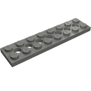 3738 - Technic, Plate 2 x 8 with 7 Holes