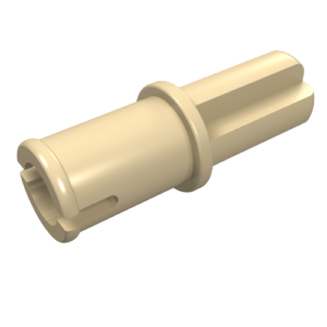 3749 - Technic, Axle  1L with Pin without Friction Ridges