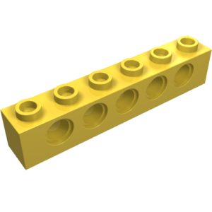 3894 - Technic, Brick 1 x 6 with Holes