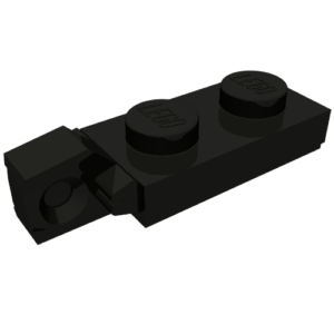 44301a - Hinge Plate 1 x 2 Locking with 1 Finger on End with Bottom Groove