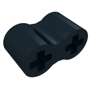 45590 - Technic, Axle Connector Double - Flexible Rubber