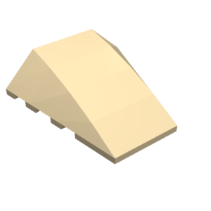 47753 - Wedge 4 x 4 Triple Curved No Studs