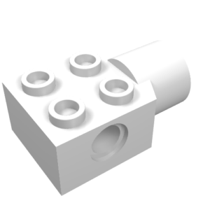 48169 - Technic, Brick Modified 2 x 2 with Pin Hole and Rotation Joint Socket