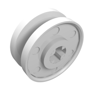 56903 - Wheel 18mm D. x  8mm with Fake Bolts and Shallow Spokes and Axle Hole