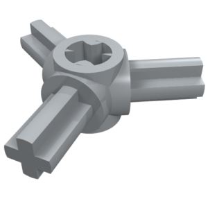 57585 - Technic, Axle Connector Hub with 3 Axles