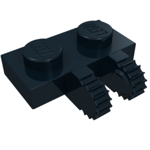 60471 - Hinge Plate 1 x 2 Locking with 2 Fingers on Side