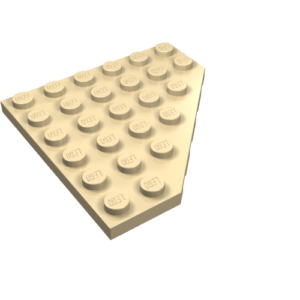 6106 - Wedge, Plate 6 x 6 Cut Corner