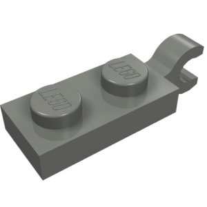 63868 - Plate, Modified 1 x 2 with Clip on End (Horizontal Grip)