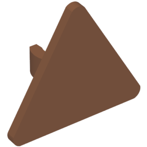 65676 - Road Sign 2 x 2 Triangle with Open O Clip