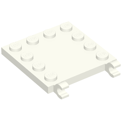 66252 - Tile, Modified 4 x 4 with Studs on Edges and 2 Open O Clips (Horizontal Grip)