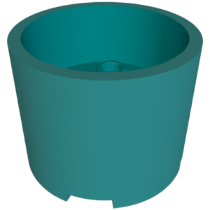 73111 - Brick, Round 3 x 3 x 2 with Recessed Center and Axle Hole