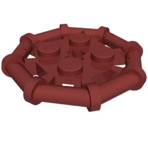 75937 - Plate, Modified 2 x 2 with Bar Frame Octagonal, Reinforced, Completely Round Studs