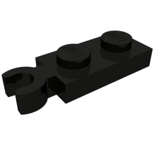 78256 - Plate, Modified 1 x 2 with Clip on End (Vertical Grip)