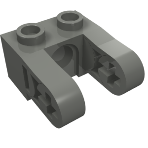 85943 - Technic, Brick 1 x 2 with Hole and Dual Liftarm Extensions