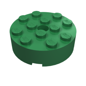 87081 - Brick, Round 4 x 4 with Hole