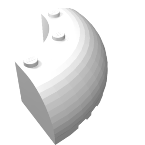 87559 - Brick, Round Corner 6 x 6 x 2
