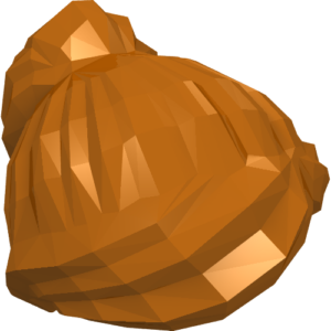 87990 - Minifigure, Hair Female Ponytail and Swept Sideways Fringe