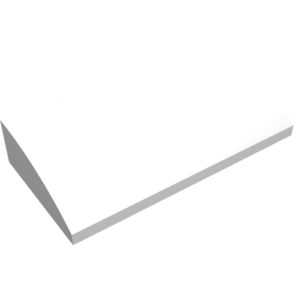 88930 - Slope, Curved 2 x 4 x 2/3 with Bottom Tubes