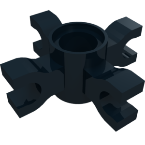 90202 - Technic, Pin Connector Round with 4 Clips (Horizontal Grip)