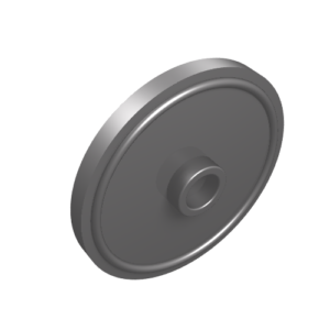 91884 - Minifigure, Shield Circular / Round Rimmed Face with Stud