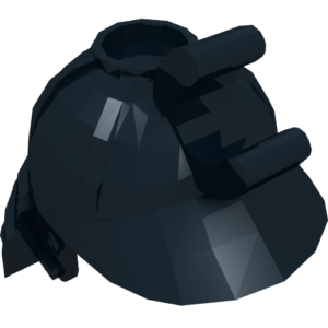 98128 - Minifigure, Headgear Helmet Ninja / Samurai with Clip and Long Visor