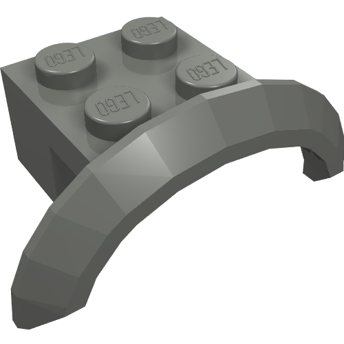 98282 - Vehicle, Mudguard 4 x 2 1/2 x 1 with Arch Round