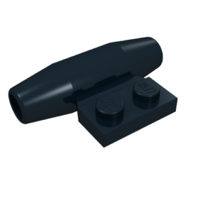 98302 - Engine, Smooth Small, 1 x 2 Side Plate with Axle Holders and Slot