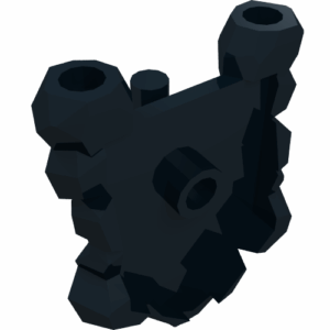 22409 - Minifigure, Shield Pentagonal with Rock Edges