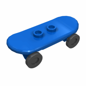 42511c01 - Minifigure, Utensil Skateboard Deck with Black Wheels (42511 / 2496)